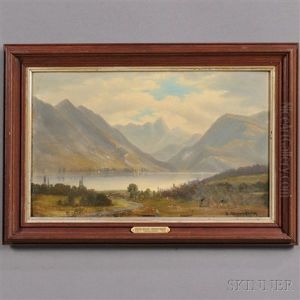 New Hampshire Mountain Lake Scene by Benjamin Champney