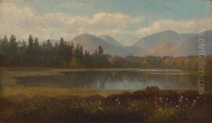 Lake With Mountains In The Distance by Benjamin Champney