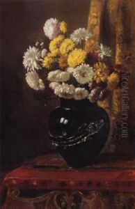 A Vase Of Flowers by Benjamin Champney
