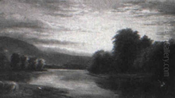 River At Twilight - view 1