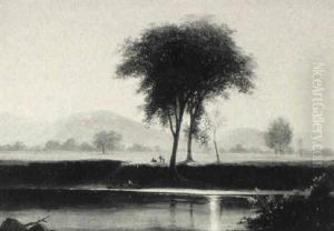On The Saco, N. Conway by Benjamin Champney