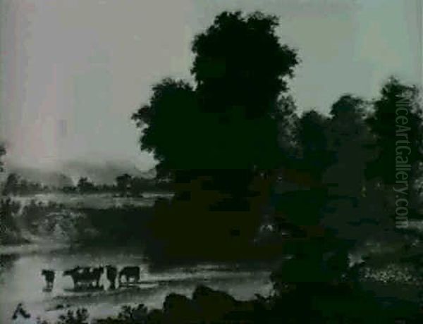 Cows Watering - view 1
