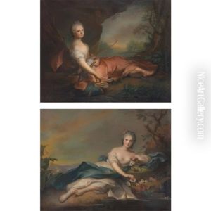 Marie Adelaide Of France As Diana And Henriette Of France As Flora, (after Jean-marc Nattier): Two