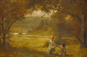 Gathering Flowers by James Wells Champney
