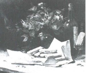 Still Life Of Wine And Biscuits