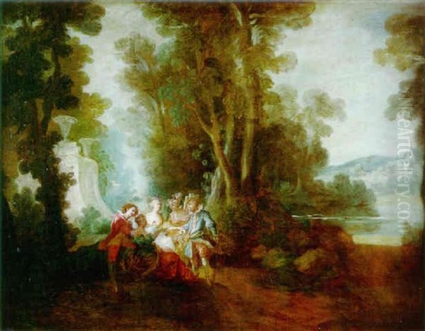 Scene Galante Dans Un Parc - view 1