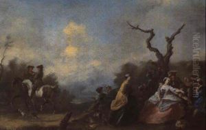 La Collation Apres La Chasse by Jerome-Francois Chantereau