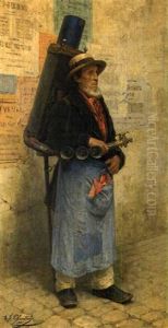 Le Marchand De Coco by Alexandre Jacques Chantron