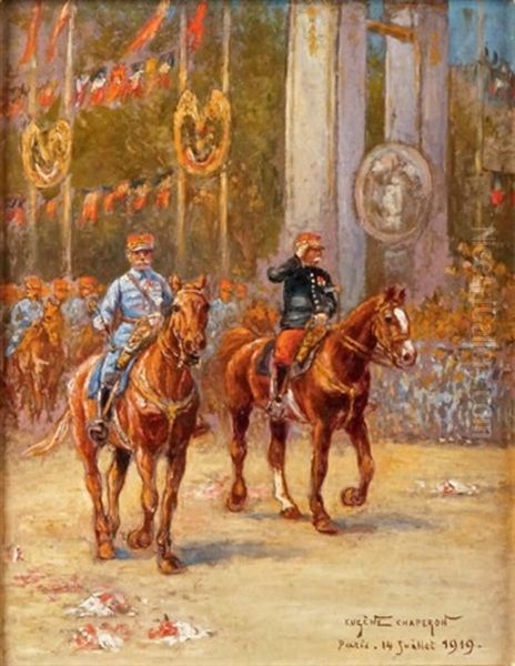 Foch Et Joffre, Le Defile De La Victoire A Paris - view 1