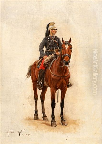 Studie Eines Soldaten Zu Pferde - view 1