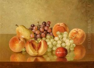 Still Life Of Fruit On A Ledge by Bryant Chapin