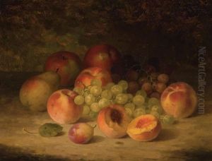 Still Life With Peaches And Grapes Still Life With Peaches And Grapes