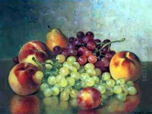 Still Life With Grapes, Peaches And Pears by Bryant Chapin
