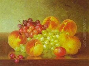 Still Life With Fruit On A Ledge by Bryant Chapin
