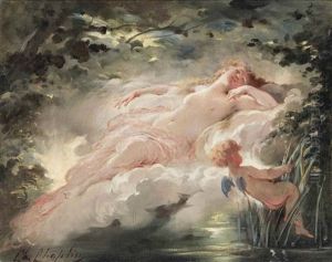Venus And Cupid by Charles H. A. Chaplin
