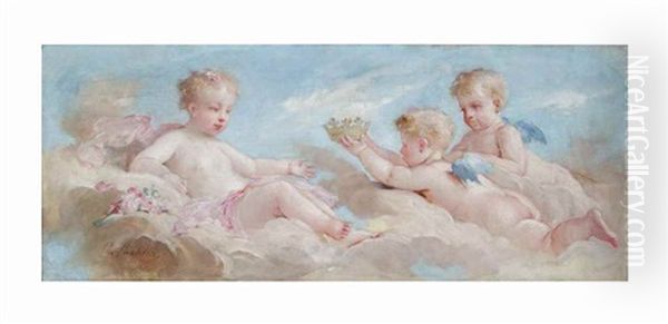 Putti Playing (2 Works) - view 1