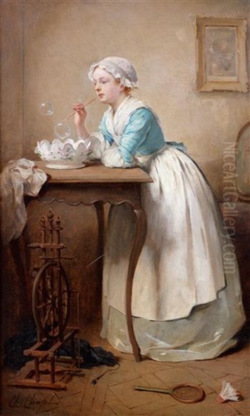 Les Bulles De Savon by Charles Joshua Chaplin