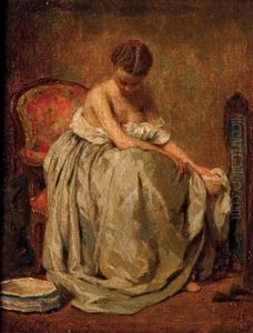 Jeune Femme A La Toilette by Charles Joshua Chaplin