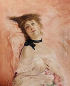 Jeune Femme Alanguie by Charles Joshua Chaplin