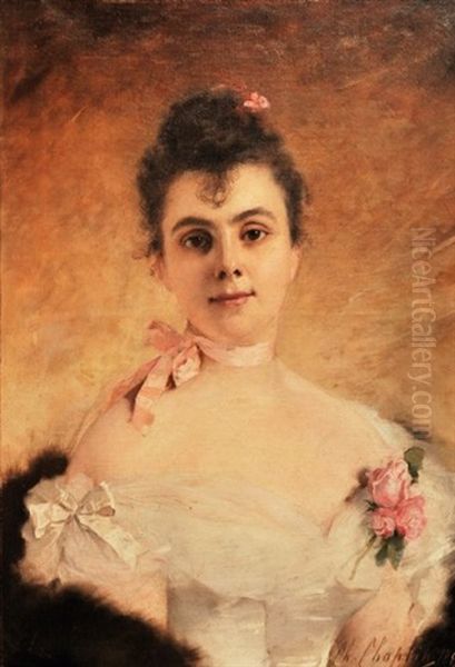 Jeune Femme A La Rose - view 1