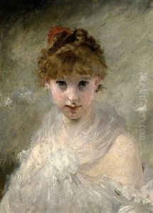 Portrait De Jeune Fille En Buste by Charles Joshua Chaplin