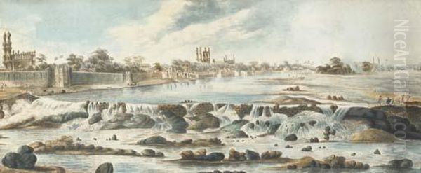 North East View Of Hyderabad, On The Musi River - view 1