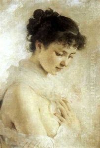 Jeune Femme Demi-nue by Charles Joshua Chaplin