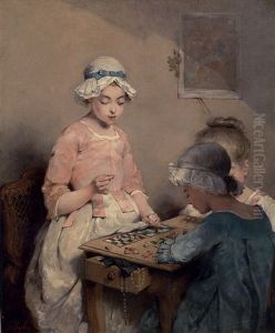 Les Joueurs De Lotto by Charles Joshua Chaplin