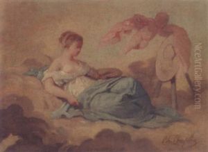 An Allegory Of Painting by Charles Joshua Chaplin