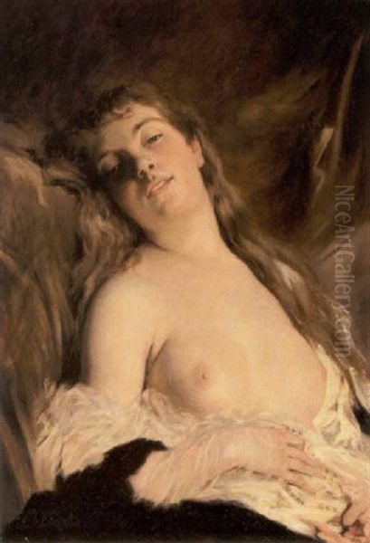 A Draped Nude - view 1