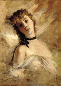 A Young Beauty by Charles Joshua Chaplin
