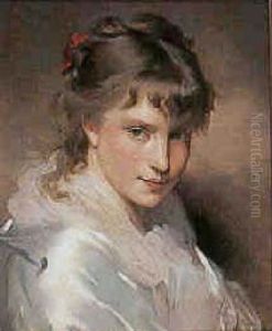 Portrait De Jeune Fille by Charles Joshua Chaplin