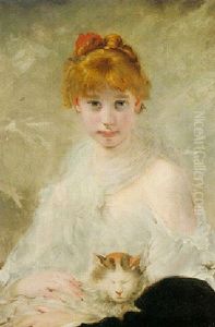 Jeune Fille Au Chat