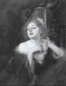 Seated Lady Holding A Flower Seated Lady Holding A Flower