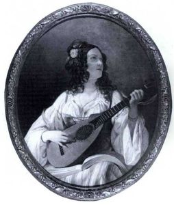 Die Lautenspielerin by Charles Joshua Chaplin
