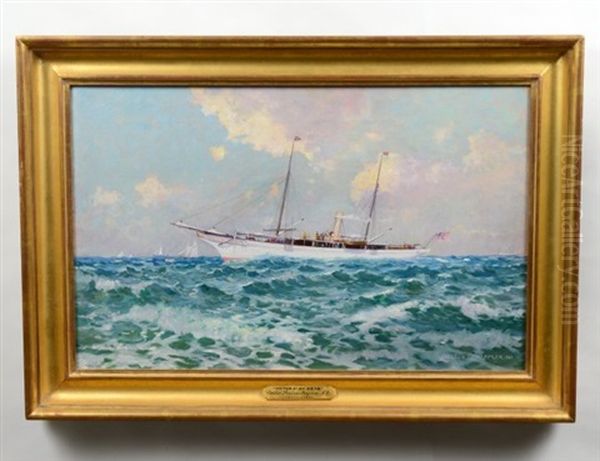 Vanderbilt Steam Yacht 'north Star' On The High Seas - view 1