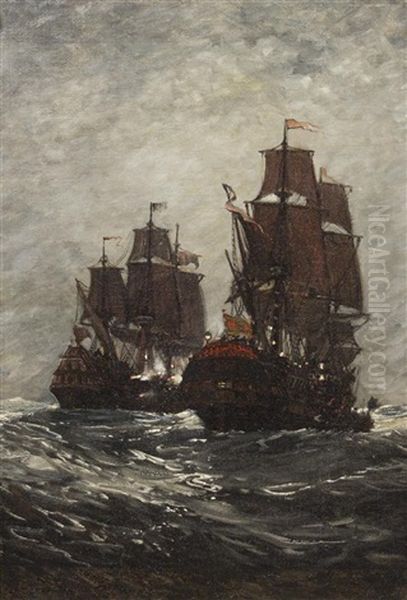 Capture Of The Spanish Treasure Ship By Capt. Francis Drake, 1579 - view 1