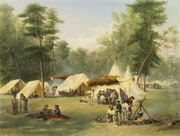 Camp Of The Third Kentucky Confederate Infantry At Corinth, Mississippi - view 1