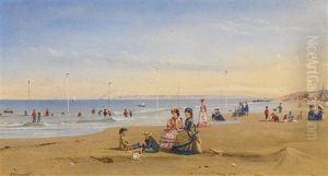 The Beach At Trouville by Conrad Wise Chapman