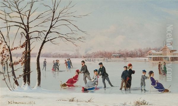 Skating On The Lake - view 1