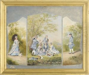 Un Dejeuner Sur L'herbe (+ 2 Others; 3 Works) by Conrad Wise Chapman