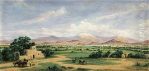 Valle De Mexico From The Hacienda Morales by Conrad Wise Chapman