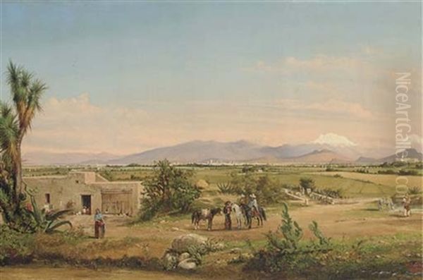 Valley Of Mexico From The Hacienda Morales - view 1
