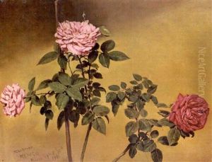 Rose Branches (+ Vase Of Roses, 1895; 2 Works) by Conrad Wise Chapman