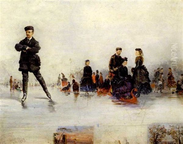 Skaters In Paris (bois De Bologne?) - view 1