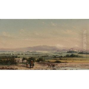 Mexico Desde La Hacienda De Los Olivares De Los Padres by Conrad Wise Chapman