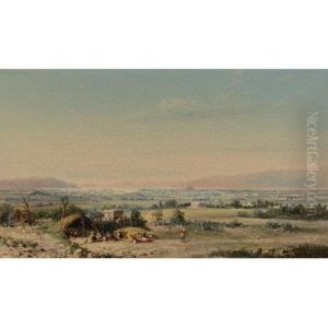 Mexico Desde La Hacienda De Los Olivares by Conrad Wise Chapman