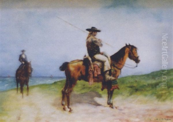 Cavaliers Mexicains A Cheval - view 1