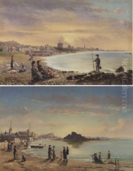 The Beach At Saint Malo - view 1