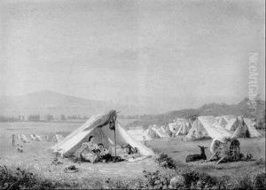An Encampment In The Italian Campagna